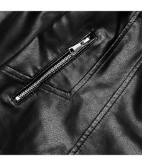 Dámska koženková bunda MODA8035 čierna