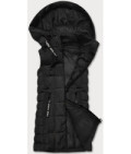 Dámska vesta s kapucňou MODA8136BIG čierna