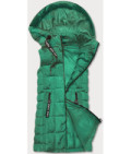 Dámska vesta s kapucňou MODA8136BIG zelená