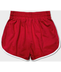 Dámske šortky s kontrastným lemom MODA208 červené