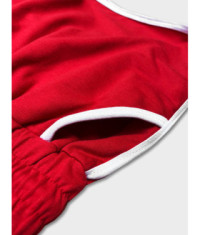 Dámske šortky s kontrastným lemom MODA208 červené