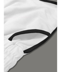 Dámske šortky s kontrastným lemom MODA208 biele