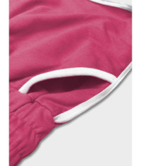 Dámske šortky s kontrastným lemom MODA208 ružové
