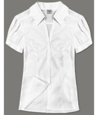 Dámska košeľa s krátkym rukávom MODA0666 biela