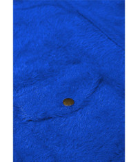 Krátky vlnený kabát MODA553 modrý