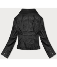 Dámska koženková bunda MODA8061 čierna