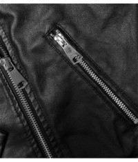 Dámska koženková bunda MODA8060 čierna