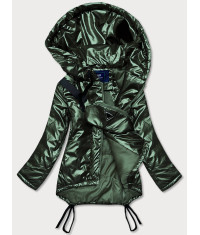 Kratka damska zimna bunda MODA000 zelena
