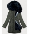 Dámska zimná bunda MODA715 khaki