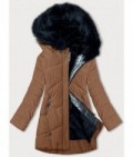 Dámska zimná bunda MODA715 karamelova