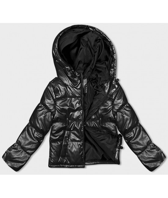 Krátka dámska zimná bunda oversize MODA3193 čierna