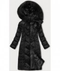 Dlhá dámska zimná bunda MODA8201 čierna