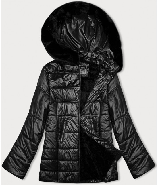 Prešívaná dámska zimná bunda  S'west MODA8183BIG čierna