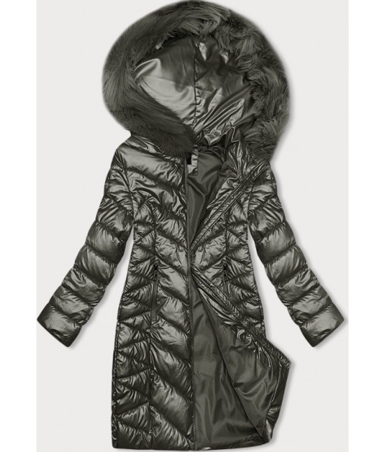 Pikowana zimowa kurtka damska J Style stare złoto (16M9100-403)