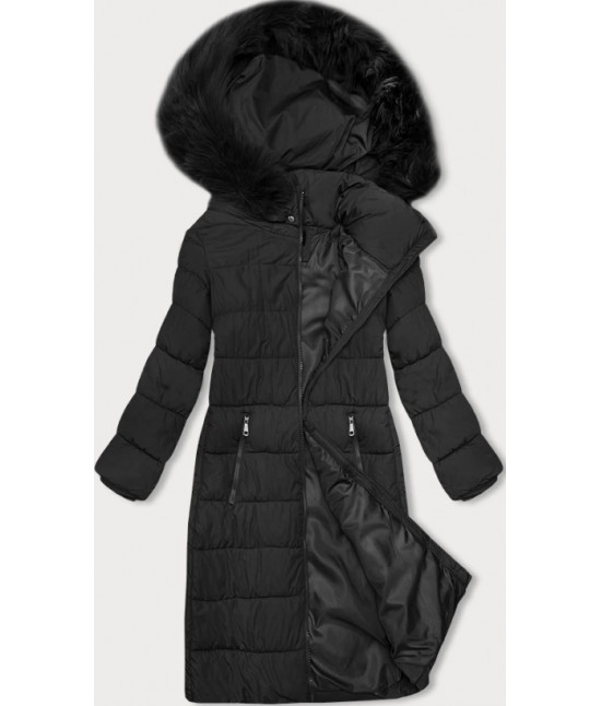 Dámska zimná bunda s kapucňou MODA9126 čierna