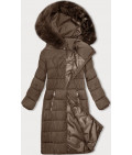 Zimowa kurtka damska z kapturem J Style beżowa (16M9126-84)