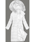 Dámska zimná bunda s kapucňou MODA9126 biela