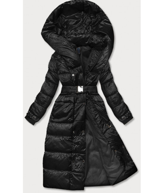 Dlhá dámska zimná bunda MODA9090 čierna