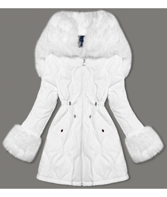 Dámska zimná bunda MODA3091 biela
