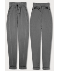Dámske nohavice typu chino MODA3589 šedé
