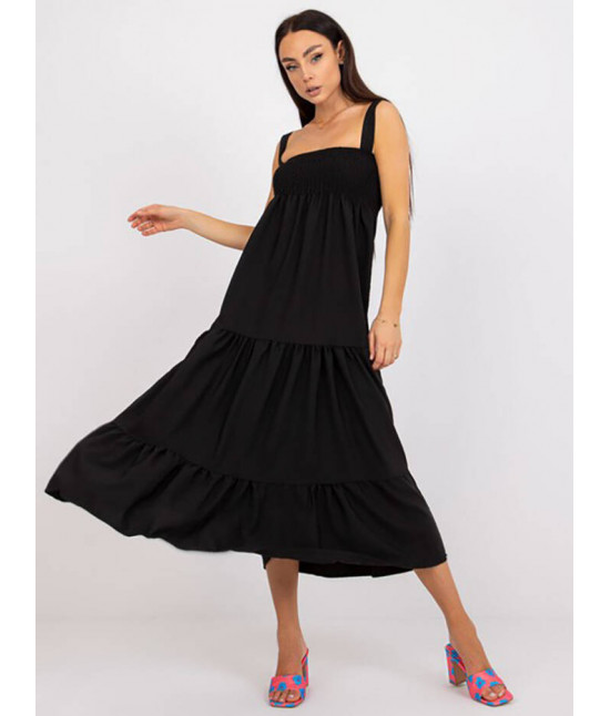 Dlhé dámske šaty MODA2315 čierne