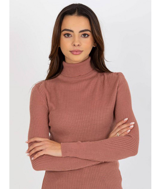 Dámsky vypasovaný sveter MODA2022 ružový