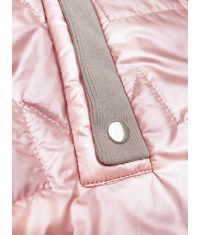 Pikowana kurtka z ozdobnymi ściągaczami S'West jasny różowy (B8241-81)