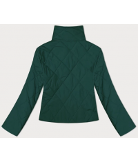 Pikowana kurtka damska ze stójką zielona (20067)