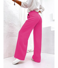 Eleganckie spodnie damskie fuksja (8247)