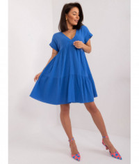 Bawełniana sukienka rozkloszowana ciemny niebieski (6873)
