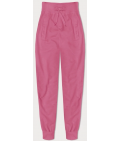 Cienkie spodnie dresowe brudny różowy (CK03-19)