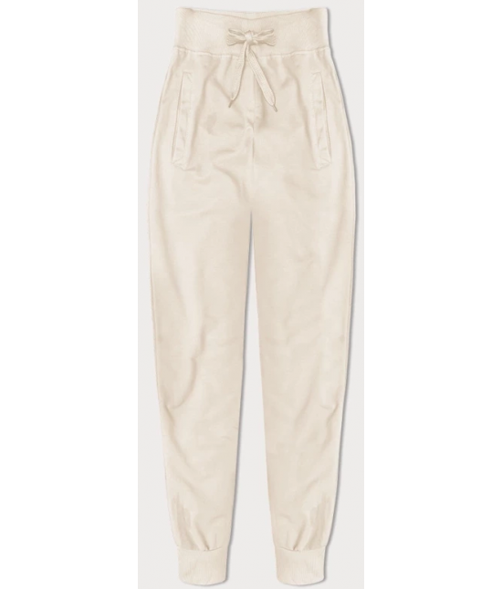 Cienkie spodnie dresowe ecru (CK03-67-132)