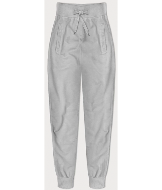 Cienkie spodnie dresowe jasny szary (CK03-2)