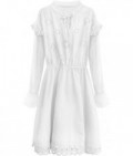 Dámske bavlnené šaty MODA303 biele