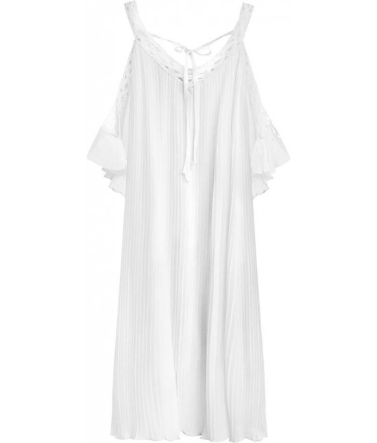 Dámske plisované šaty MODA342 biele