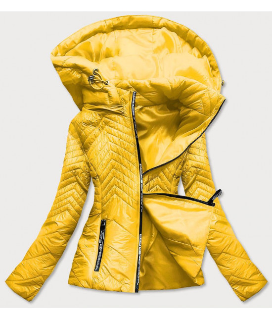 Dámska prešívaná jarná bunda MODA566 žltá