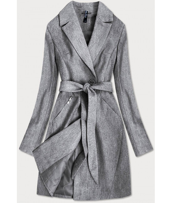 Dámsky kabát MODA706 šedý