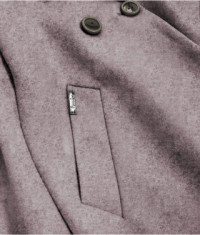 Dámska dvojradový kabát MODA2721 hnedý