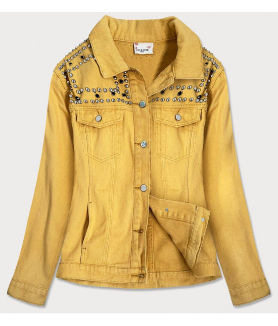 damska-jeansova-bunda-moda306-zlta