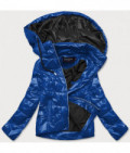 Dámska jarná bunda MODA005 modro-čierna