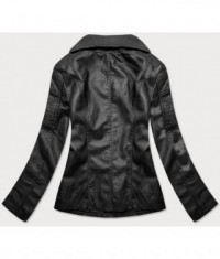 Dámska koženková bunda MODA0120BIG čierna