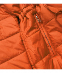 Dámska obojstranná jesenná bunda MODA556 pomarančová