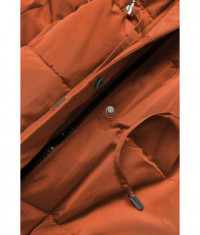 Dámska zimná bunda parka MODA560 pomarančová