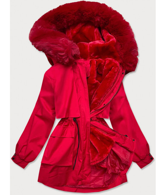 Dámska zimná bunda MODA2715 červená