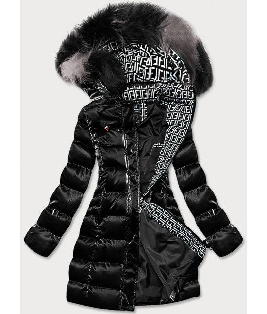 Dámska zimná bunda MODA822 čierna