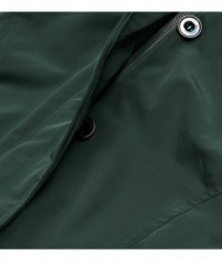 Dámska zimná bunda s kožušinou MODA1005 tmavozelená