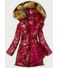 leskla-damska-zimna-bunda-moda1008-cervena