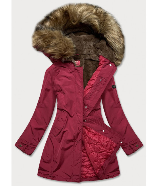 Dámska zimná bunda MODA1309 červená