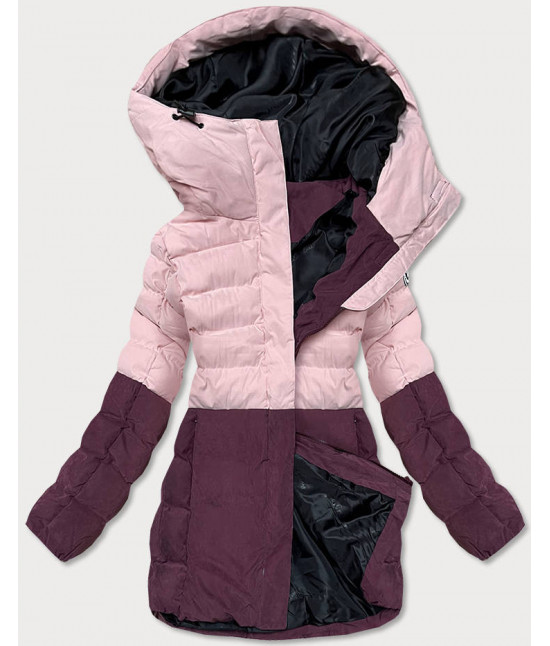 Dámska zimná bunda MODA379 ružová