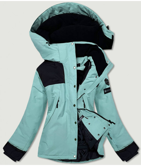 Dámska zimná bunda so snežným pásom MODA2380 mätová